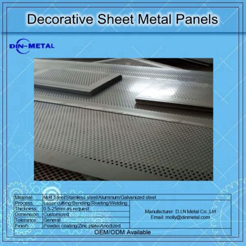 Decorative Sheet Metal CNC Punched Panels Processing Manufacturer