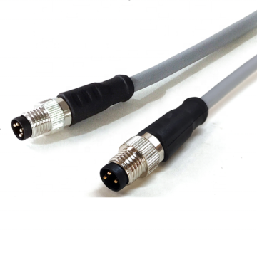 Automotive M8 male straight waterproof circular connector