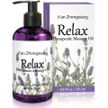 Privado de massagem de marca própria com lavanda de rosa para a pele hidratante Relax contém óleo de transportadora jojoba amêndoa