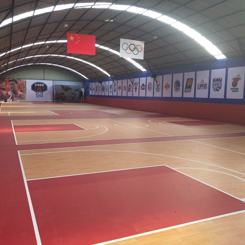 Binnen vaste FIBA ​​goedgekeurde PVC Basketball Court vloeren