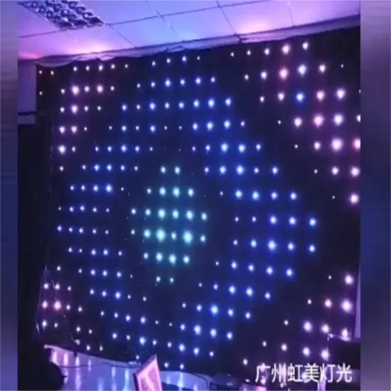 4x6m Flexible Stage Decoration Light DMX P15 LED Video Curtain