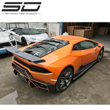 SD Design Dry Carbon Fiber Rear Spoiler Wing for Lamborghini Huracan LP580 LP610