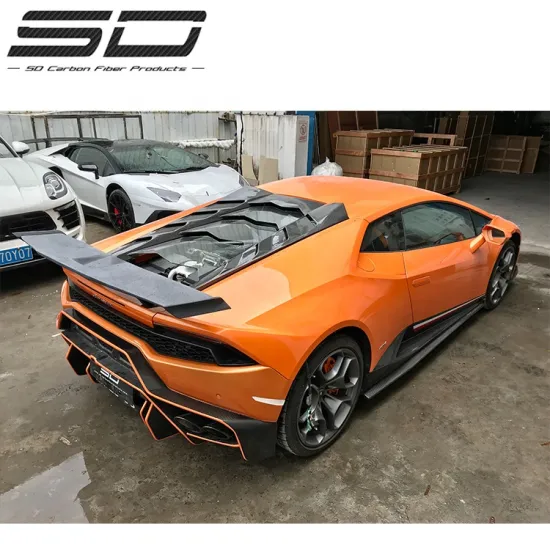 SD Design Dry Carbon Fiber Rear Spoiler Wing for Lamborghini Huracan LP580 LP610