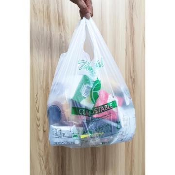W 100% biodegradowalne torby PLA z ekologicznego bioplastiku
