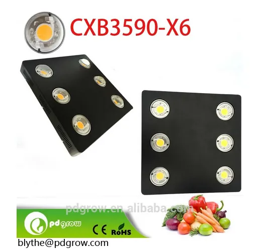 adjustable led grow light cob 100w each led chips cxb 3590 600w LED grow light