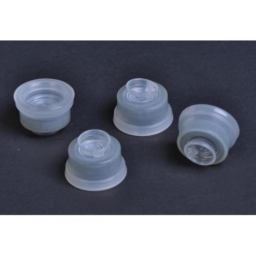 composite cap for plastic infusion container