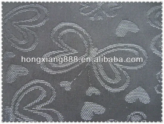 85 Nylon 15 spandex jacquard butterfly heart underwear fabric