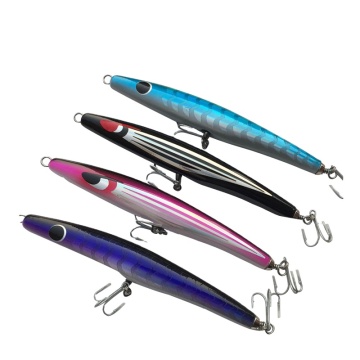 LureKiller GT POPPER Pencil Fishing Lure - 100g/130g VMC Hook, 25cm Artificial Hard Bait