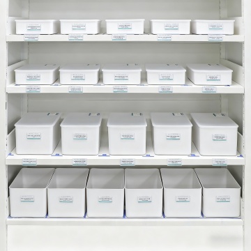 Caixa de armazenamento de suprimentos médicos espessada