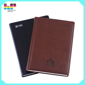 hot sale custom notebook with leather cover printing