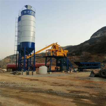 Mini HZS50 Automatic Concrete Batching Plant Ready