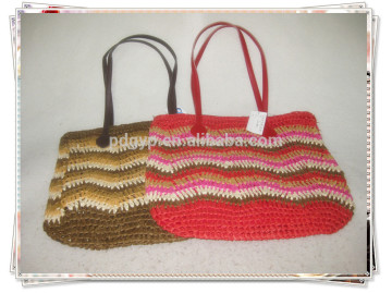 Colorful and Eco-friendly paper crochet tote bag