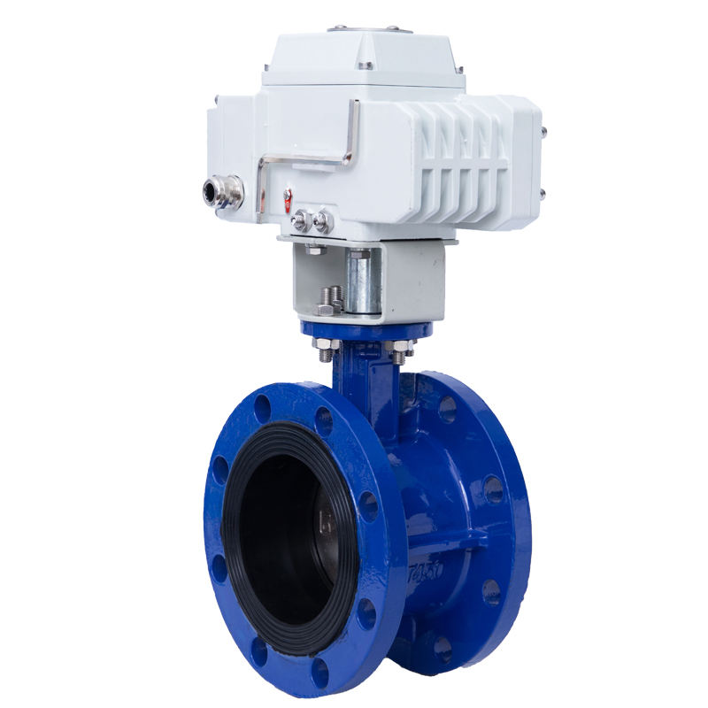 DN50-DN600 Electric butterfly valve with metal seal flange