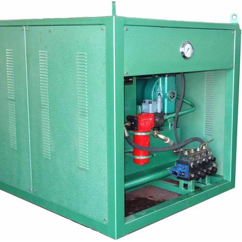 Unit Daya Hidrolik Peralatan Rig Oil Water-Air Cooling