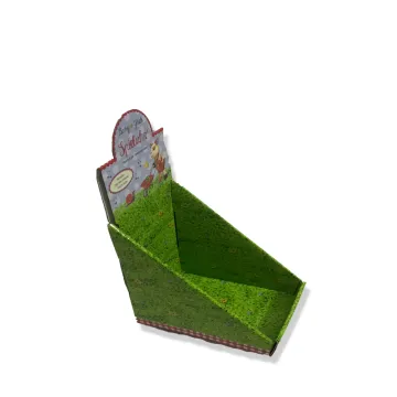 Foldable paper display box