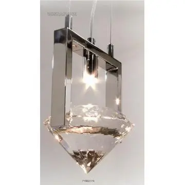 1 bulb modern crystal haning lamp