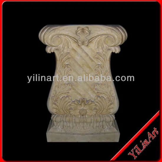 Natural Marble Roman Square Pillar Design