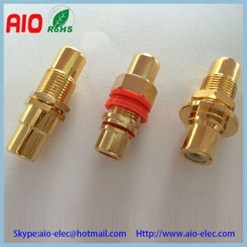 two way type RCA RGB Idouble female adaptor or panel
