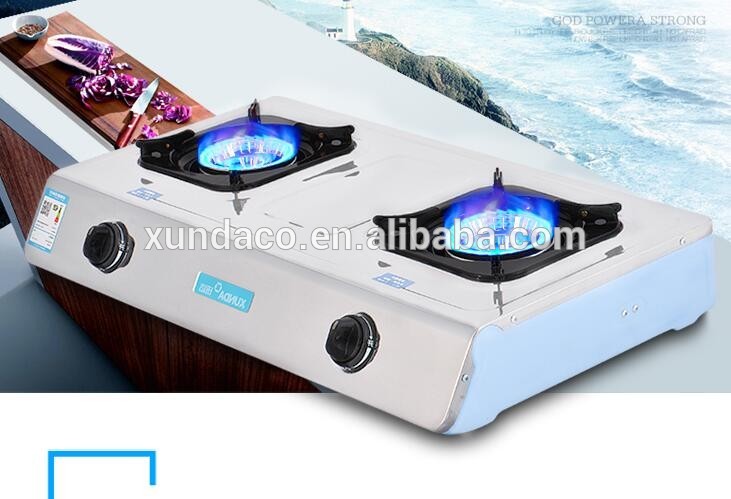 SS 3 Burner Gas Cooker for Kitchen Usage