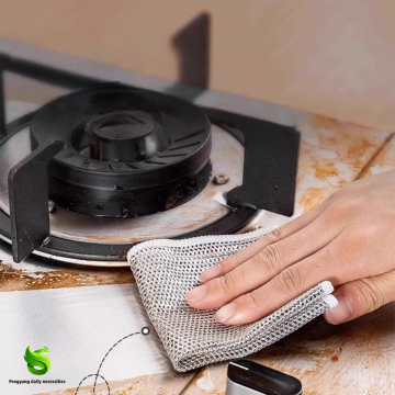 Durable Wire Mesh Dishcloth with No Oil Residue
