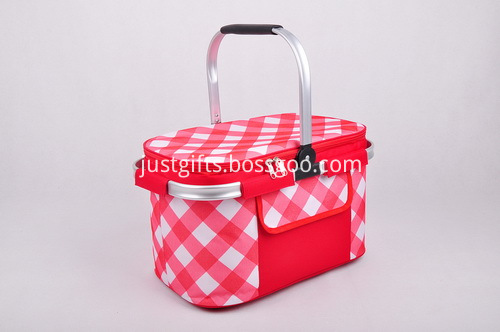 Promotional Quality Basket Coolers - 1 Padded ALuminum Handle (2)