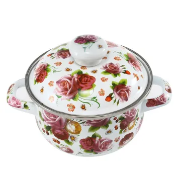 18cm Good Quality Best Selling Enamelware Enamel Soup Pot Casserole
