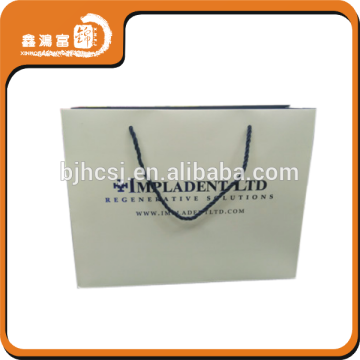 rope handle hot stamping decorative paper bags