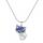 Sodalite Luck Fox Necklace for Women Men Healing Energy Crystal Amulet Animal Pendant Gemstone Jewelry Gifts