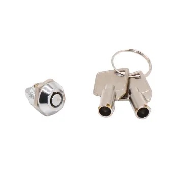 Tubular key push lock for key box