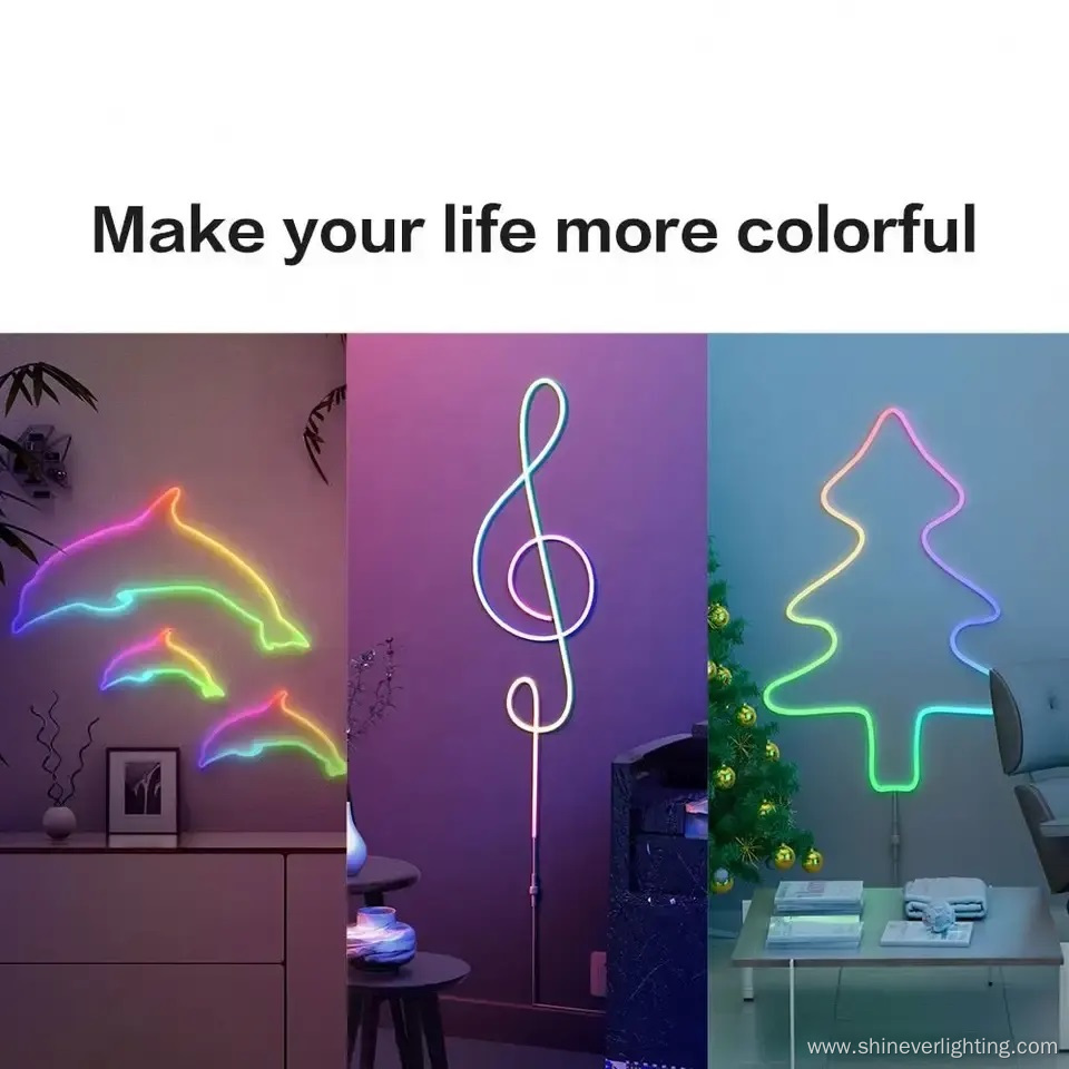 Neon Led Lights Flexible Soft Strip for Bedroom