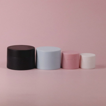 100ML Double Wall Round Empty Plastic Face Cream Jar - PP Plastic Cosmetic Jar