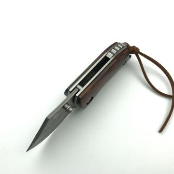 Coltello Damasco da caccia piccolo fatto a mano