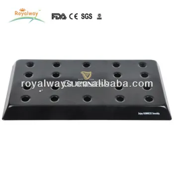 Black aluminum bar drip tray with holes