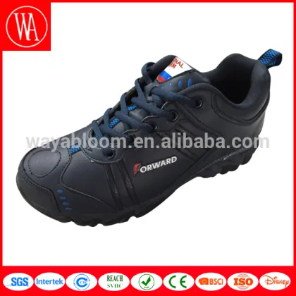 Black sport running shoes