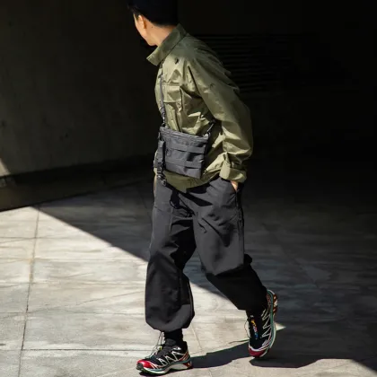 OMOI Custom Nylon Crossbody Messenger Bag for Men