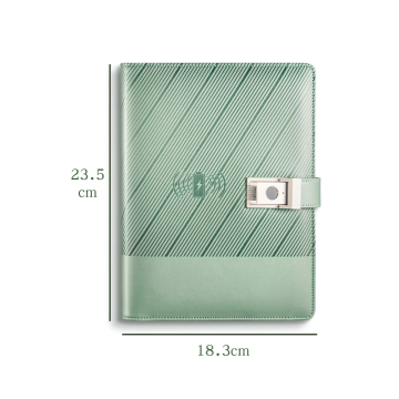 Customizable Modern Business Notebook with Smart Power Wireless Charging, Fingerprint Lock, and Password Security