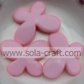 Smooth Face Opaque Butterfly Acrylic Beads For Decoration