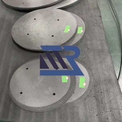 Carbon fiber cloth surface perforated hard felt disc