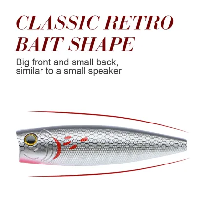 THORFORCE Wholesale 10.4g 85mm Artificial Bait Fishing Lures Popper Bass Hard Baits