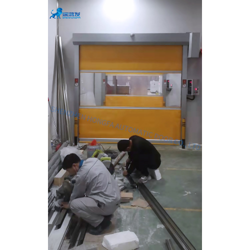 Industry Automatic PVC Fabric High Speed Rolling Door