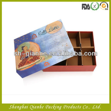 Tea packaging box with divider