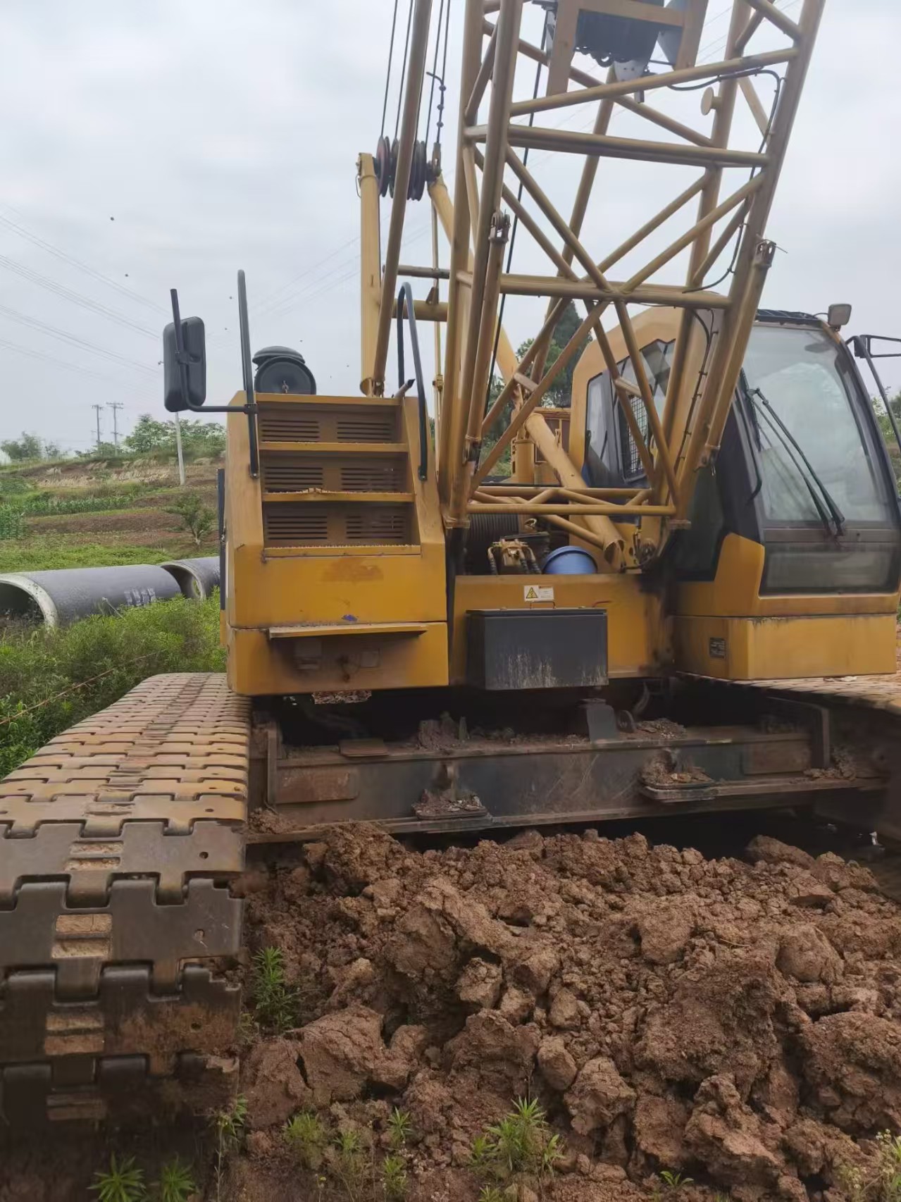 used crawler crane tracked movement-xgc55