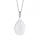 Natural Quartz Crystal 28x35MM Waterdrop Pendant Necklace with 45CM Silver Chain