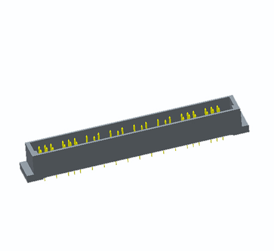 56 Pin vertikaler männlicher Typ C DIN 41612 / IEC 60603-2 Anschlüsse