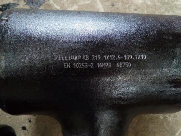 EN10253-2 TypB 16Mo3 Reduzier-T-Stücke aus Stahl