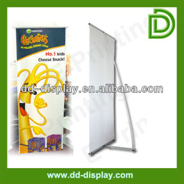 Portable L banner stand/L display