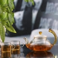 Teabloom Kookplaat &amp; Magnetron Veilige Borosilicaatglas Theepot Bloeiende Bloem Thee Set 600ml Glazen Theepot/theepot