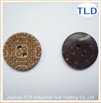 round engraved flatback coconut buttons
