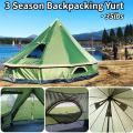 Backpacking grande tenda de sino para família de 4/6 pessoas