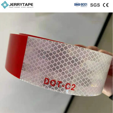 Reflektif Tape White-Red Prismatik Dot- C2 Conspicuity Tape